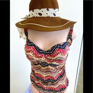 Earth Tone One Piece Swimsuit